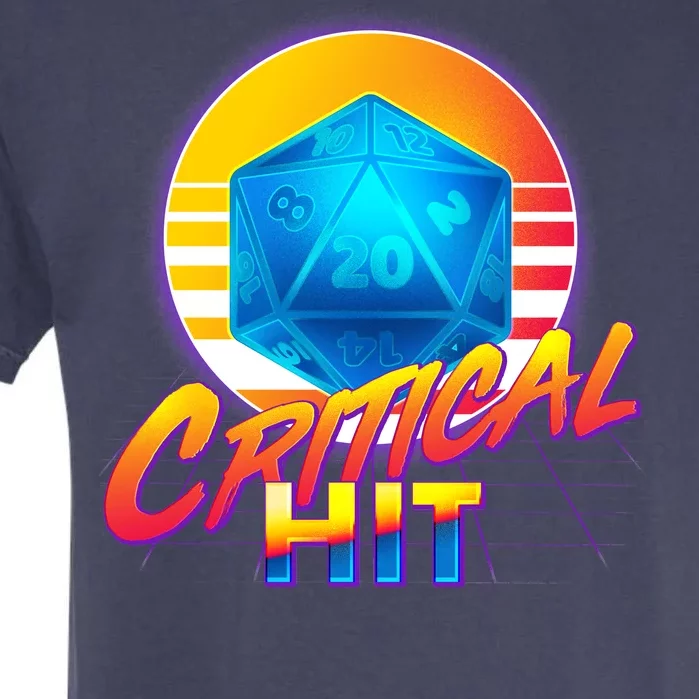 Retro 80's DnD Critical Hit Garment-Dyed Heavyweight T-Shirt