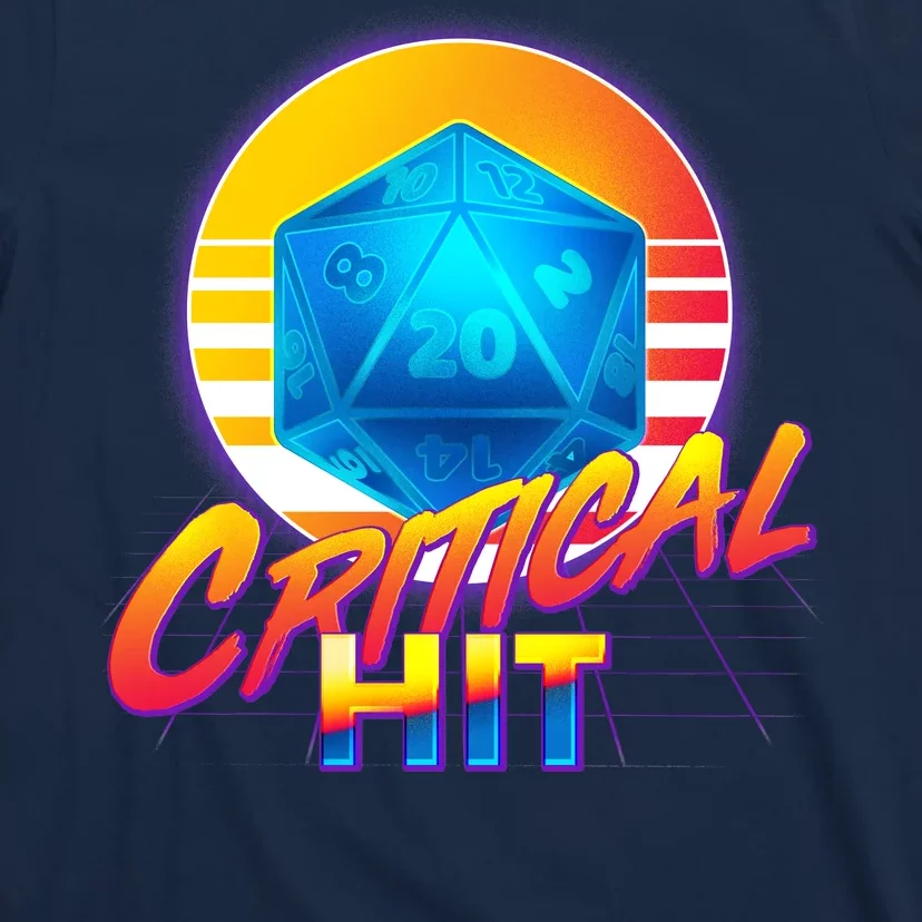 Retro 80's DnD Critical Hit T-Shirt