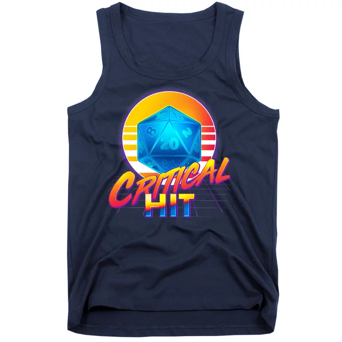 Retro 80's DnD Critical Hit Tank Top