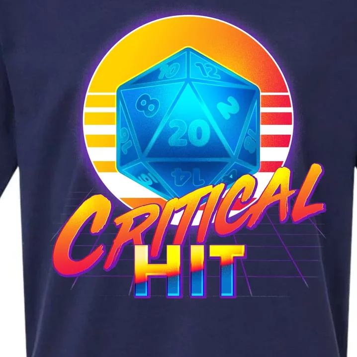 Retro 80's DnD Critical Hit Sueded Cloud Jersey T-Shirt