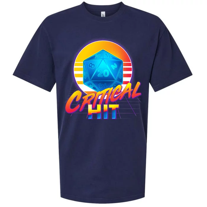 Retro 80's DnD Critical Hit Sueded Cloud Jersey T-Shirt