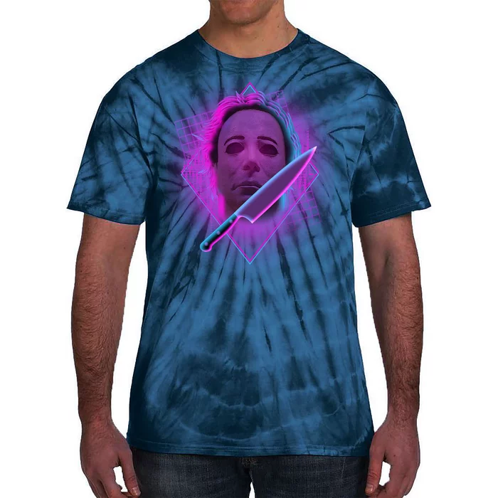 Retro 80's Eighties Myers With Knife Tie-Dye T-Shirt