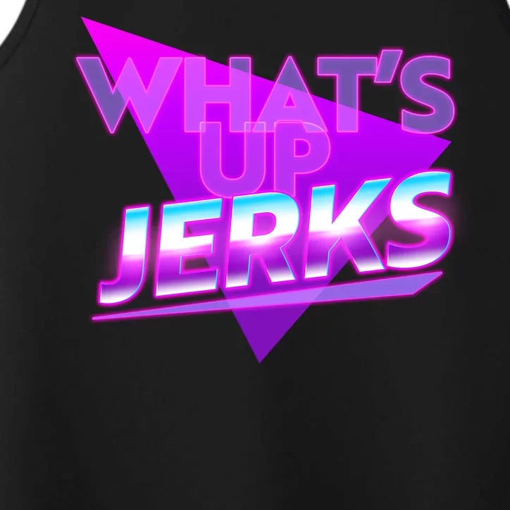 Retro 80's Eighties What's Up Jerks Performance Tank