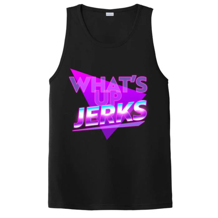 Retro 80's Eighties What's Up Jerks Performance Tank