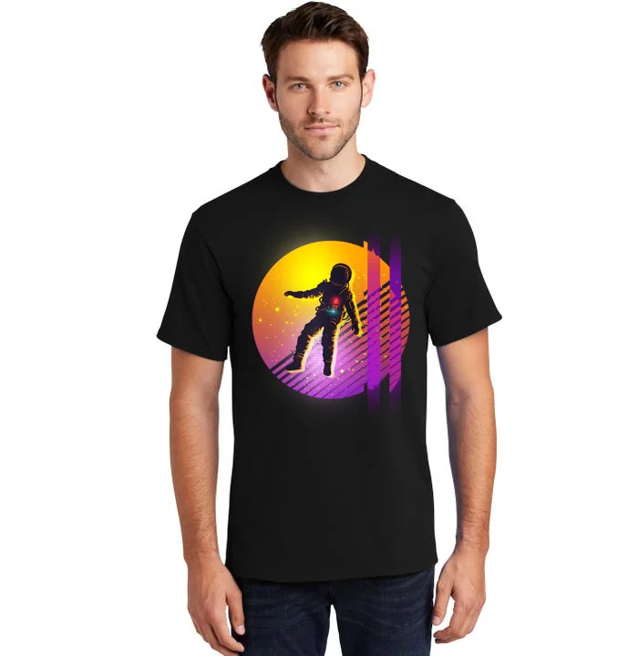 Retro 80's Glitch Astronaut Tall T-Shirt