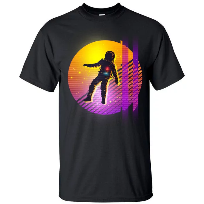 Retro 80's Glitch Astronaut Tall T-Shirt