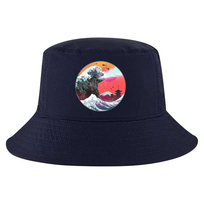 Retro 80's Godzilla Attack Wave Cool Comfort Performance Bucket Hat