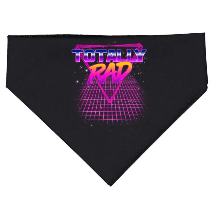 Retro 80's Totally Rad USA-Made Doggie Bandana