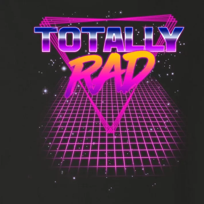 Retro 80's Totally Rad Toddler Long Sleeve Shirt