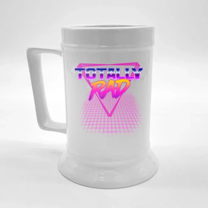 Retro 80's Totally Rad Front & Back Beer Stein