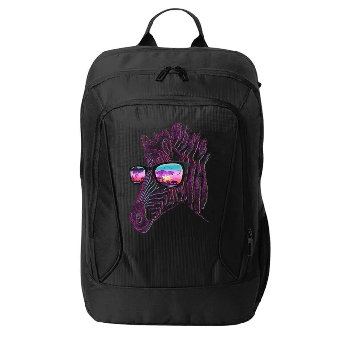 Retro 80s Zebra Shade City Backpack