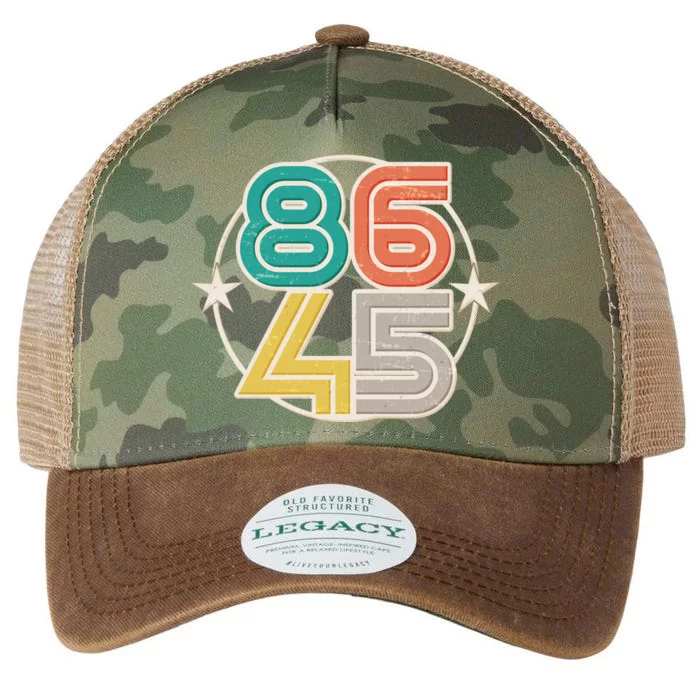 Retro 86 45 Impeach Trump Legacy Tie Dye Trucker Hat