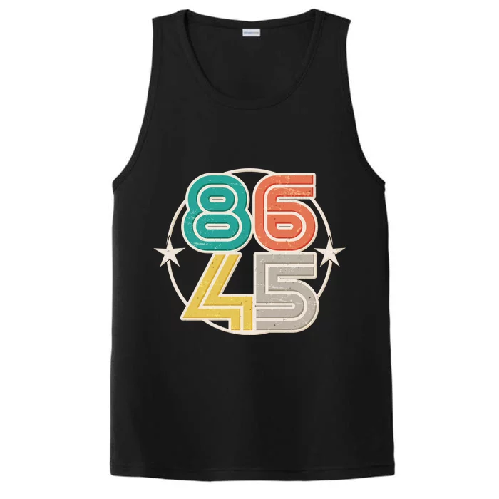 Retro 86 45 Impeach Trump Performance Tank