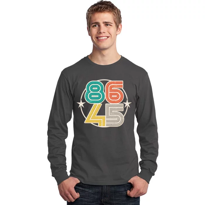 Retro 86 45 Impeach Trump Tall Long Sleeve T-Shirt