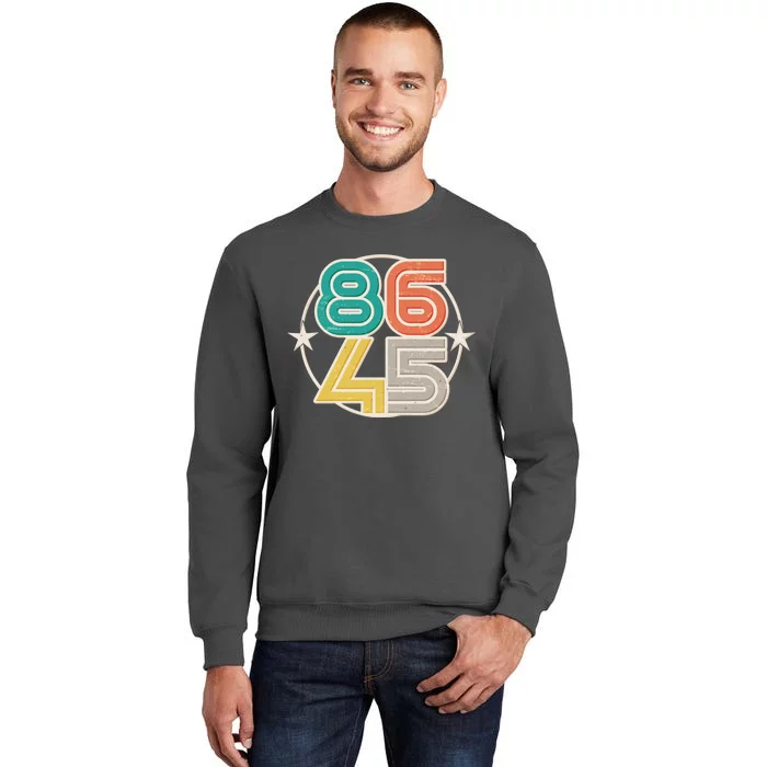 Retro 86 45 Impeach Trump Tall Sweatshirt