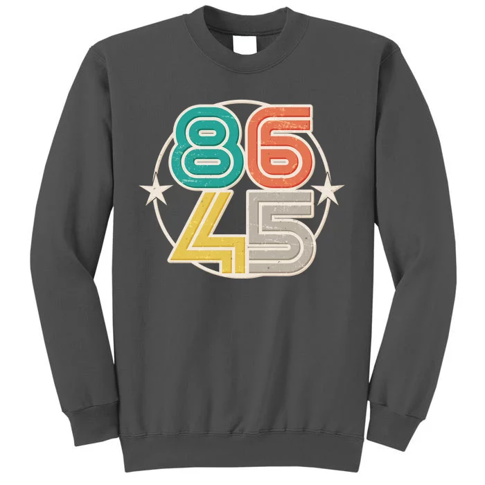 Retro 86 45 Impeach Trump Tall Sweatshirt