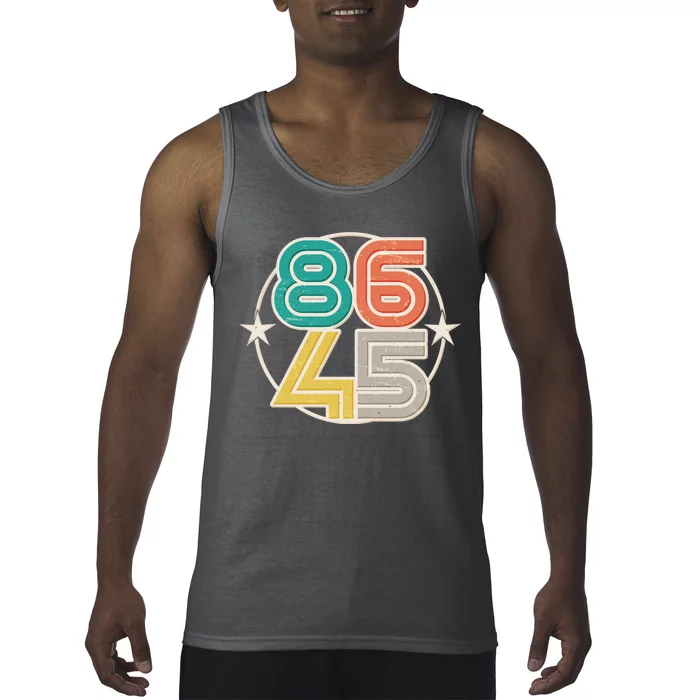 Retro 86 45 Impeach Trump Tank Top