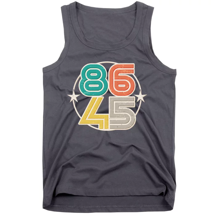 Retro 86 45 Impeach Trump Tank Top