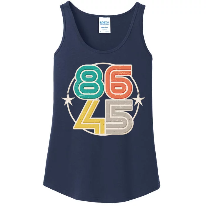 Retro 86 45 Impeach Trump Ladies Essential Tank