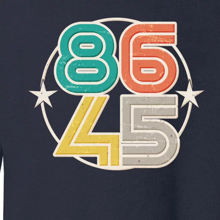 Retro 86 45 Impeach Trump Toddler Sweatshirt