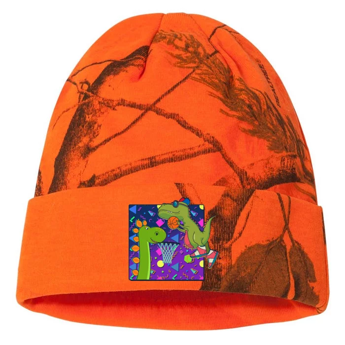 Retro 90's Basketball Dinosaurs Kati - 12in Camo Beanie