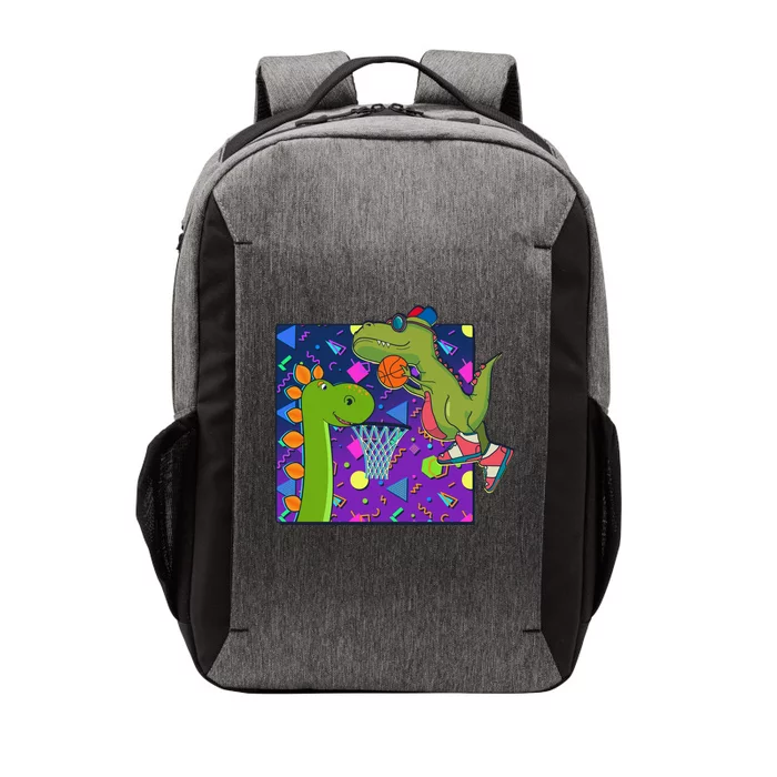 Retro 90's Basketball Dinosaurs Vector Backpack