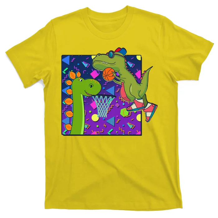 Retro 90's Basketball Dinosaurs T-Shirt