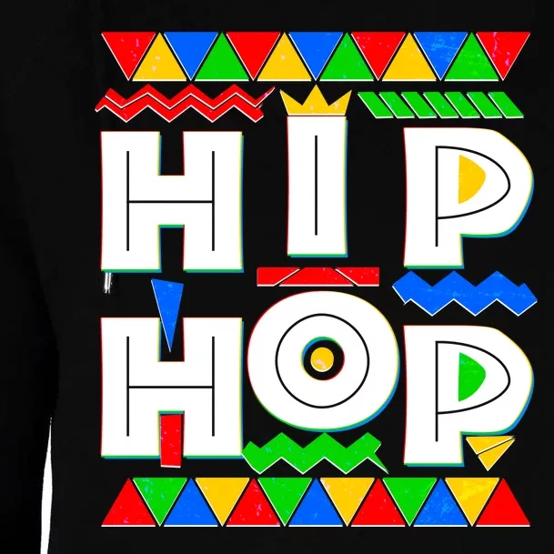 Retro 90's Hip Hop Womens Funnel Neck Pullover Hood