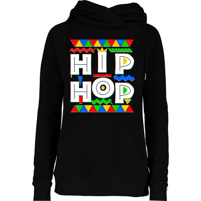 Retro 90's Hip Hop Womens Funnel Neck Pullover Hood