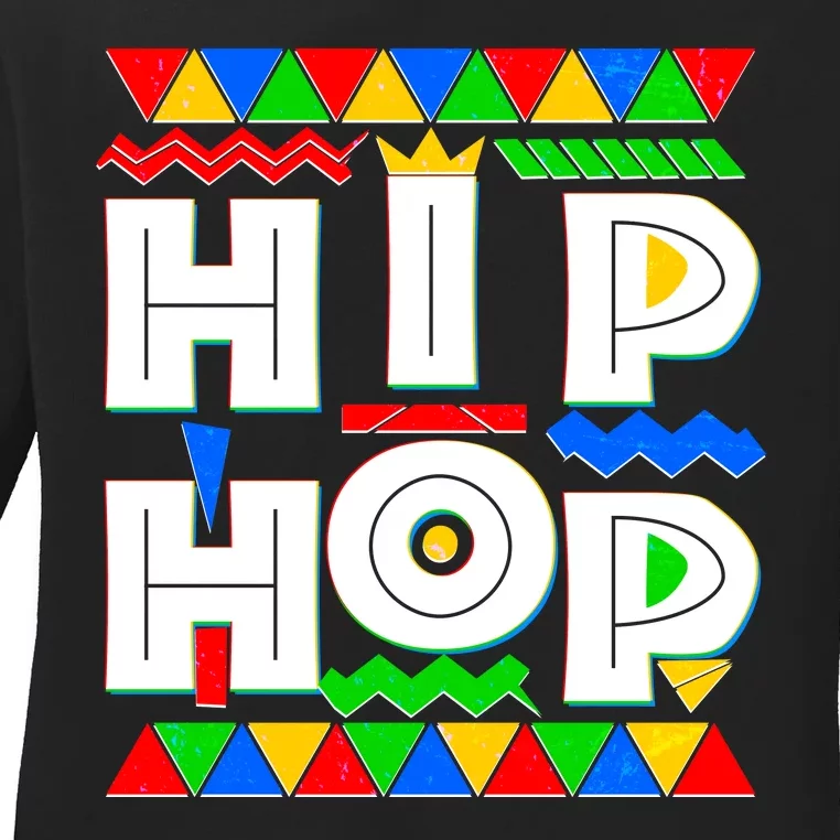 Retro 90's Hip Hop Ladies Long Sleeve Shirt