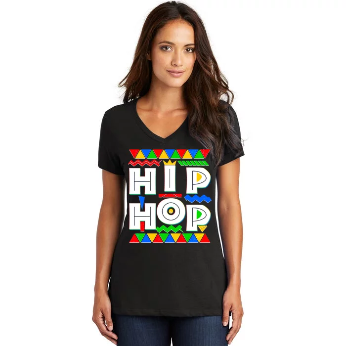 Retro 90's Hip Hop Women's V-Neck T-Shirt