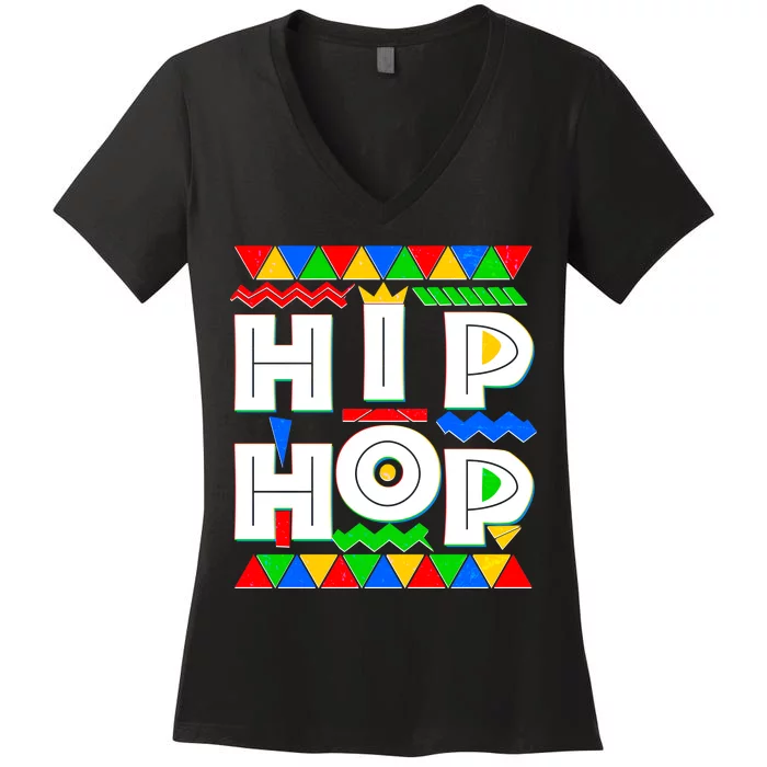 Retro 90's Hip Hop Women's V-Neck T-Shirt