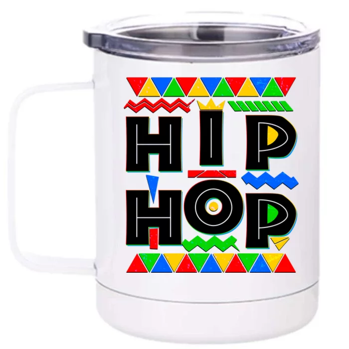 Retro 90's Hip Hop Front & Back 12oz Stainless Steel Tumbler Cup