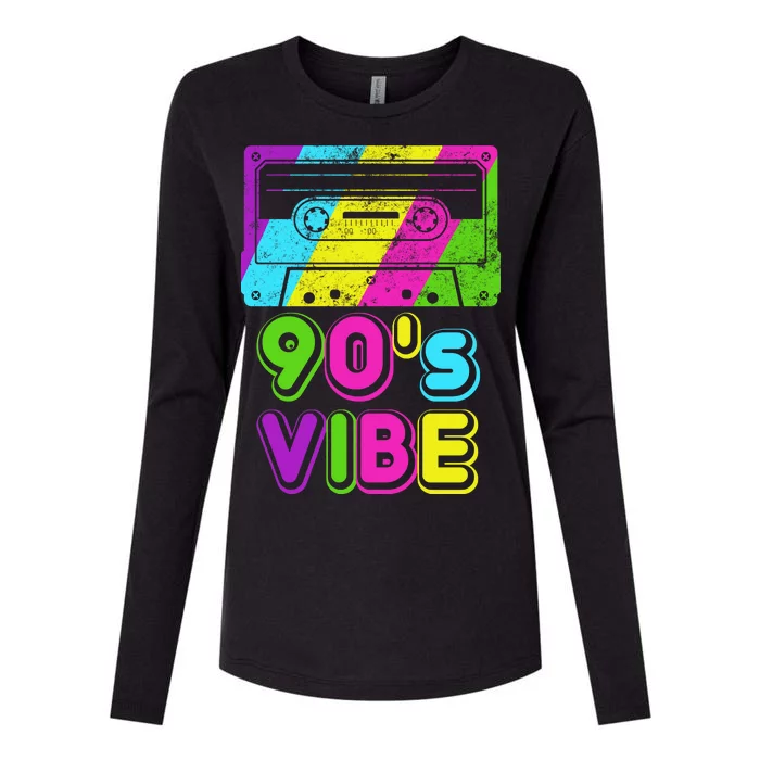 Retro 90's Vibe Vintage Womens Cotton Relaxed Long Sleeve T-Shirt