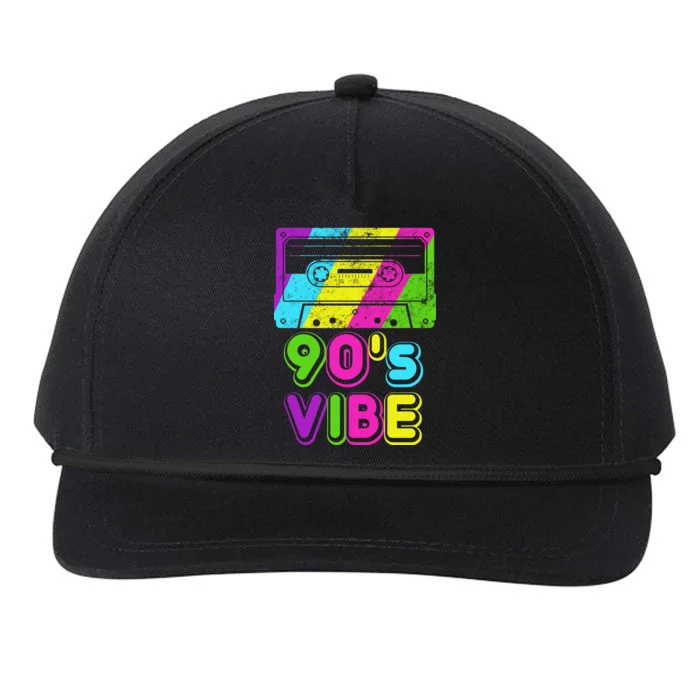 Retro 90's Vibe Vintage Snapback Five-Panel Rope Hat