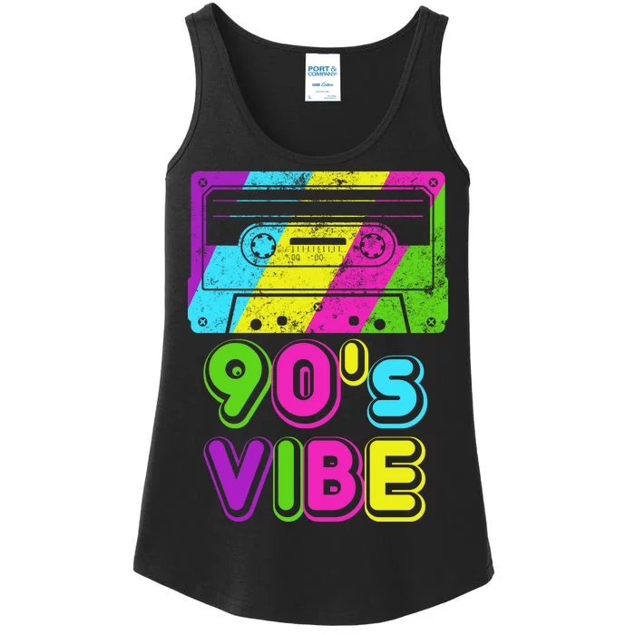 Retro 90's Vibe Vintage Ladies Essential Tank