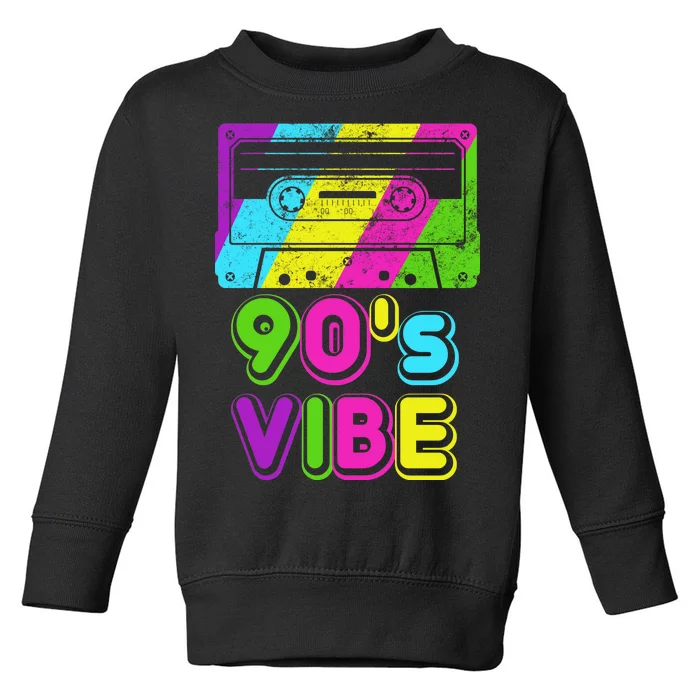 Retro 90's Vibe Vintage Toddler Sweatshirt