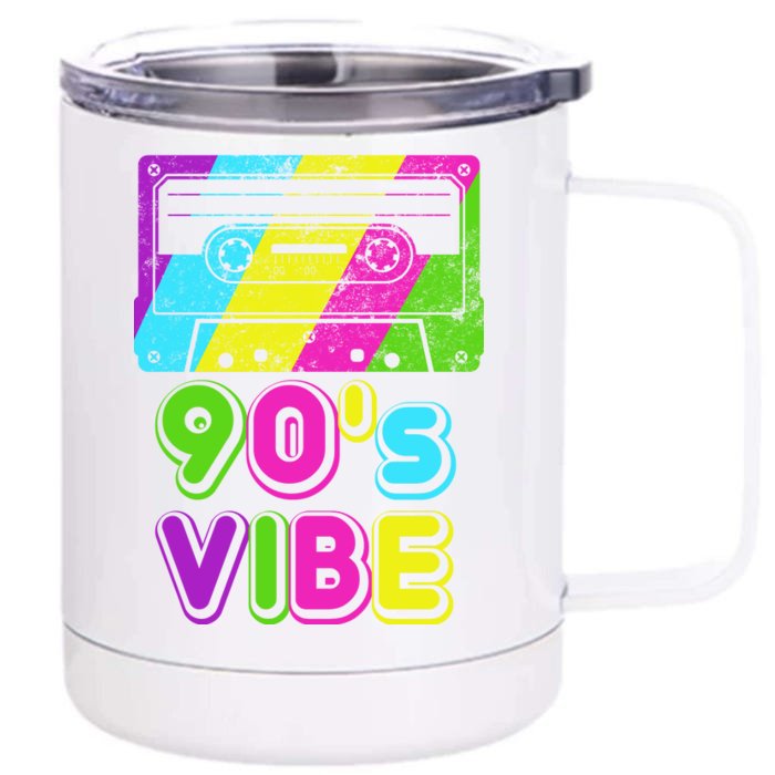 Retro 90's Vibe Vintage Front & Back 12oz Stainless Steel Tumbler Cup