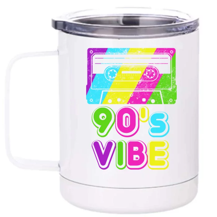 Retro 90's Vibe Vintage Front & Back 12oz Stainless Steel Tumbler Cup