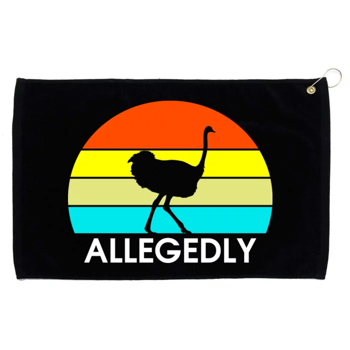 Retro Allegedly Ostrich Vintage Grommeted Golf Towel