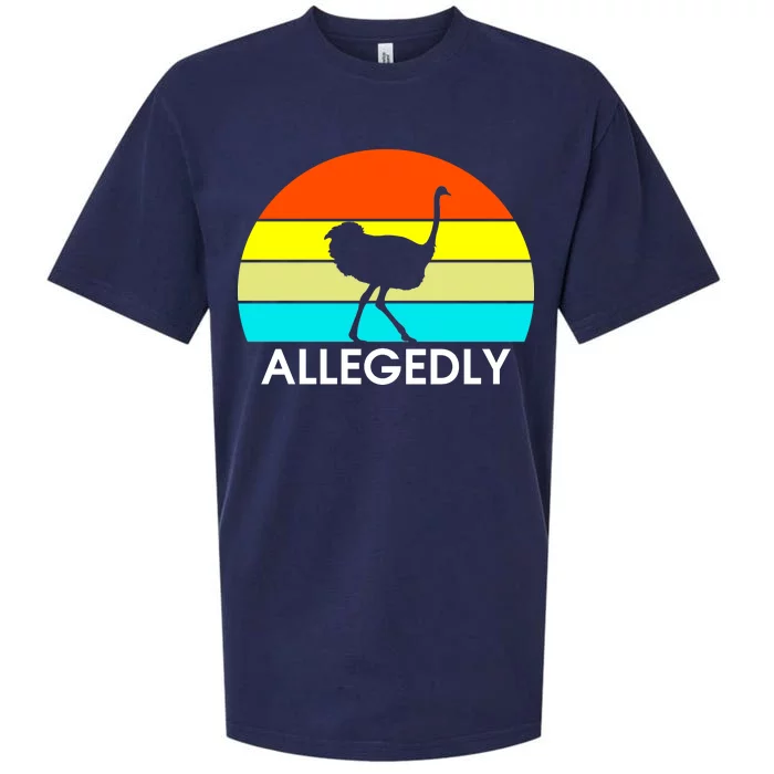 Retro Allegedly Ostrich Vintage Sueded Cloud Jersey T-Shirt