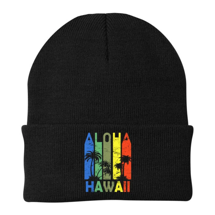 Retro Aloha Hawaii Logo Knit Cap Winter Beanie