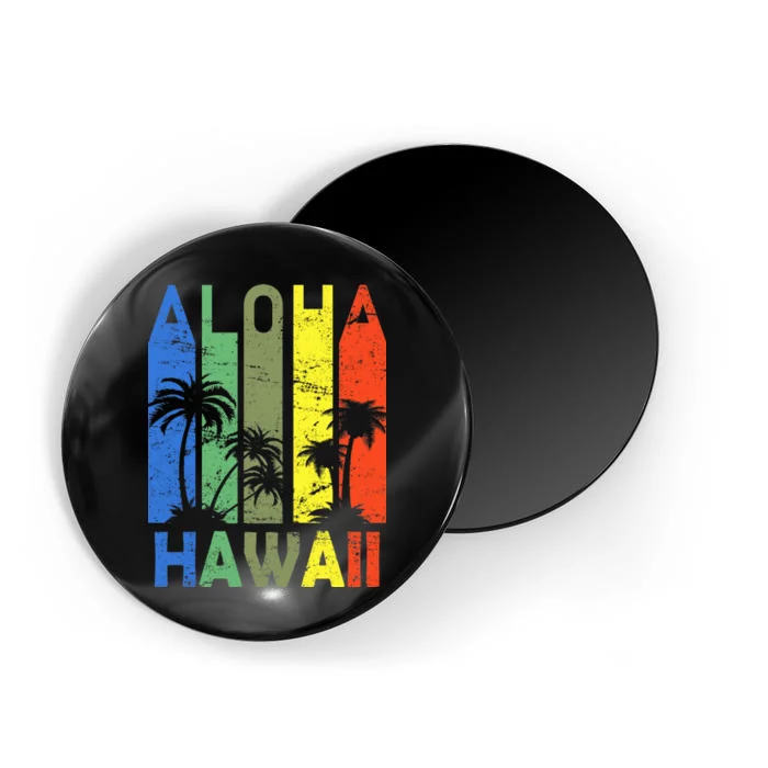 Retro Aloha Hawaii Logo Magnet