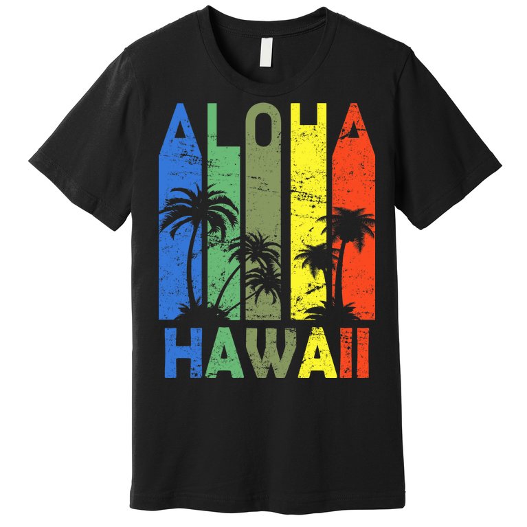 Retro Aloha Hawaii Logo Premium T-Shirt