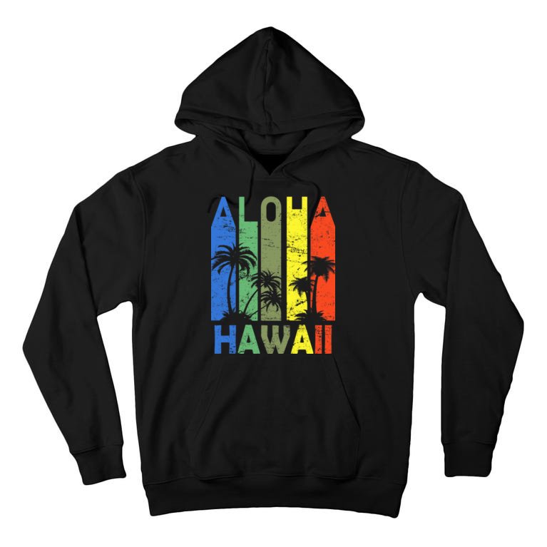 Retro Aloha Hawaii Logo Tall Hoodie