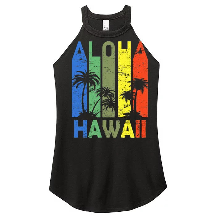 Retro Aloha Hawaii Logo Women’s Perfect Tri Rocker Tank