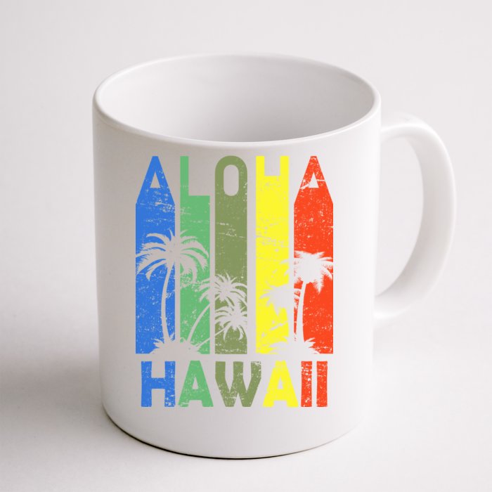 Retro Aloha Hawaii Logo Front & Back Coffee Mug