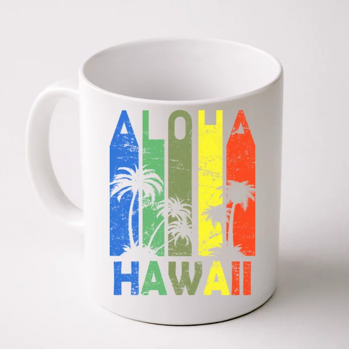 Retro Aloha Hawaii Logo Front & Back Coffee Mug