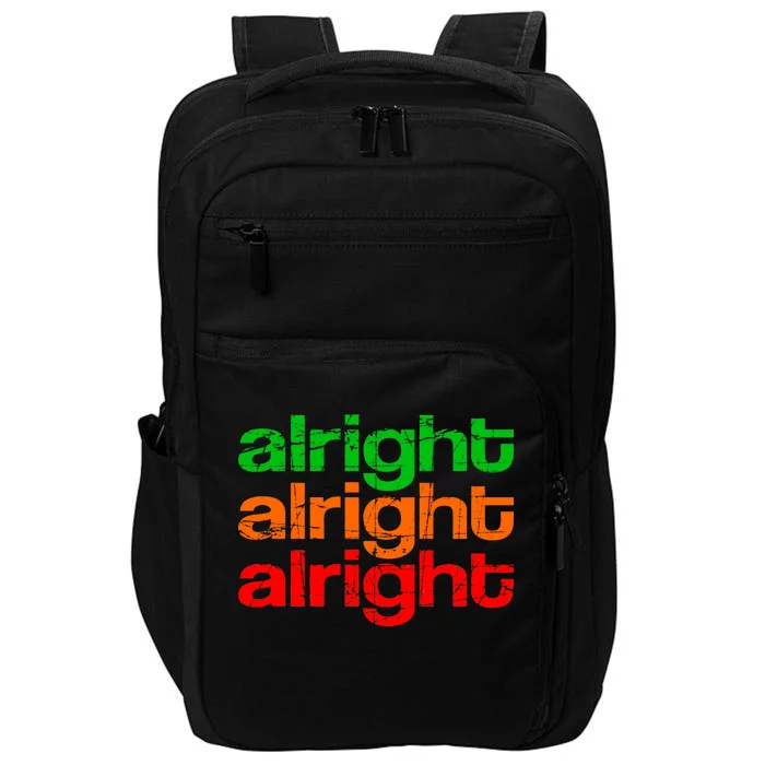 Retro Alright Logo Impact Tech Backpack