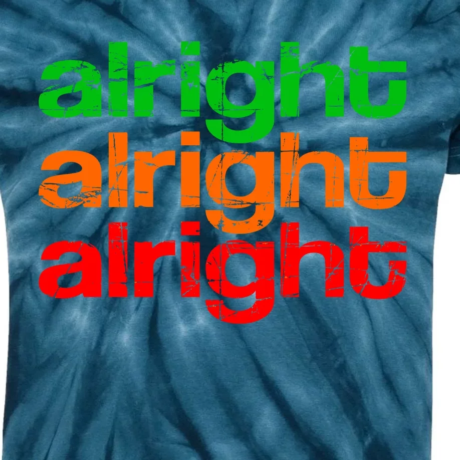 Retro Alright Logo Kids Tie-Dye T-Shirt